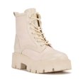 thumbnail image 1 of Nine West Womens Obri 2 Faux Leather Ankle Combat & Lace-up Boots, 1 of 3