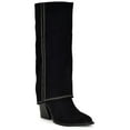 thumbnail image 1 of Nine West Womens Rimepy Suede Pull On Mid-Calf Boots, 1 of 1