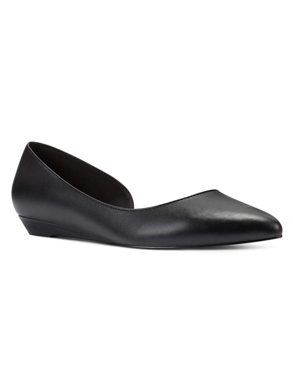 Womens Saige Slip-On Flats (Black, 10)