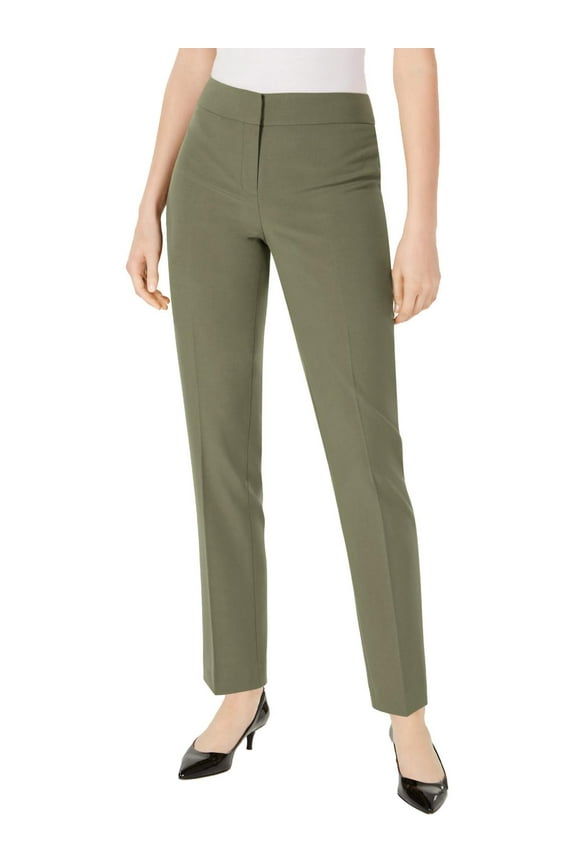 Womens Solid Ankle Skinny Pants