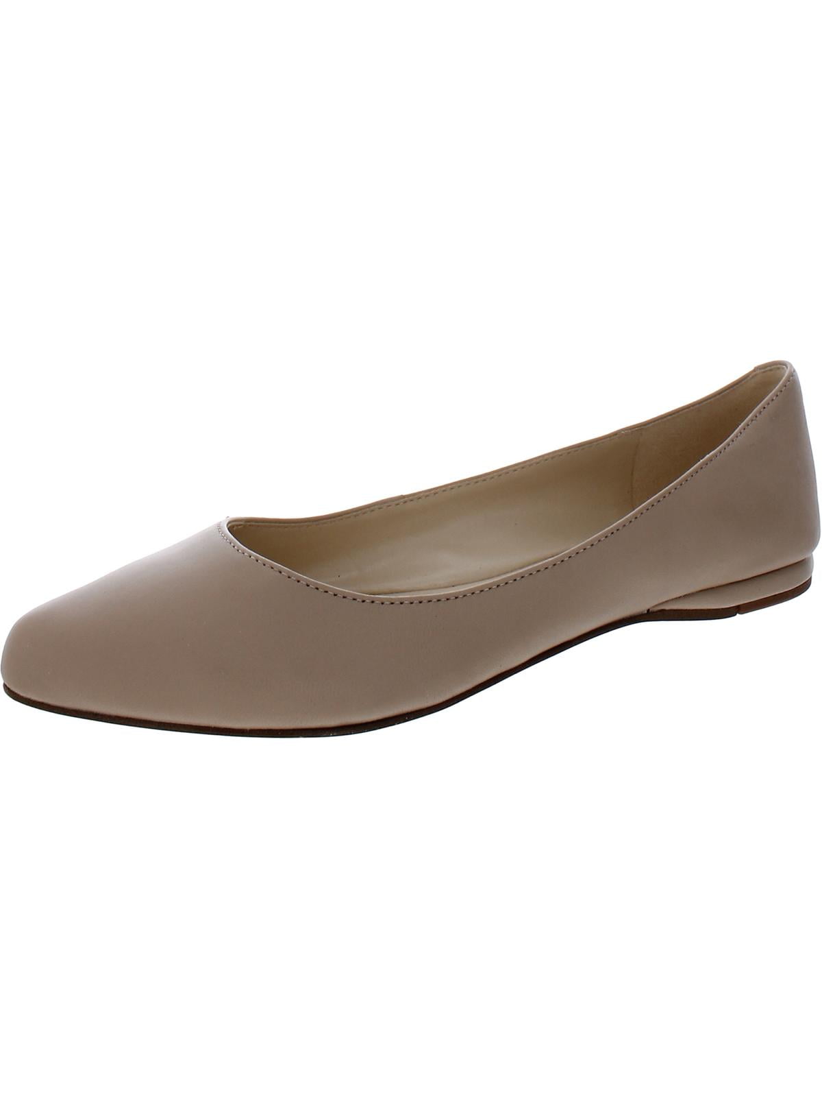 Nine West Womens Speak Up Leather Slip On Ballet Flats Walmart