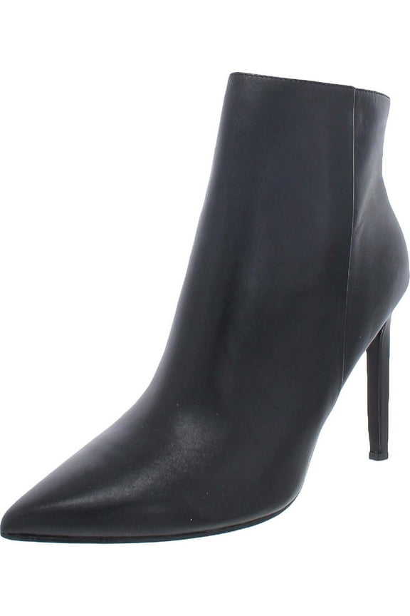 Womens Tennon Leather Pointed Toe Ankle Boots