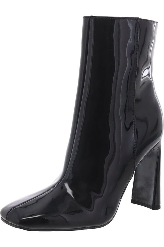 Womens Tiddo 3 Patent Zip Up Ankle Boots