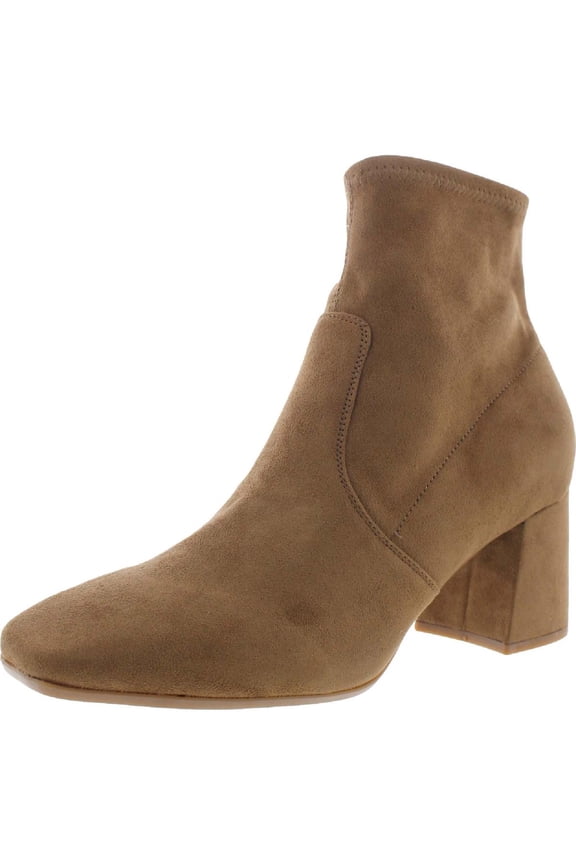 Womens Viper 9X9 2 Faux Suede Covered Heel Ankle Boots