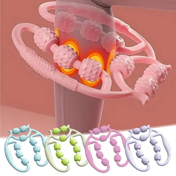 Nine Wheel Leg Muscle Roller Massager Relaxing Muscle Stick for Legs Circulation Recovery Fitness Roller for Athletes Runners Home Gym Pain Relief Tool Gift