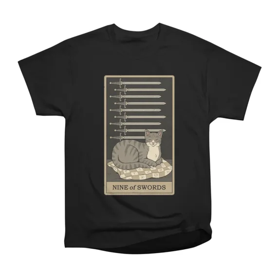 Nine of Swords T-Shirt Tee Gift For Him Merch For Her Apparel For Friend