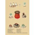 thumbnail image 1 of Nine sponge like sea creatures on rocks. Poster Print by unknown (24 x 36), 1 of 1