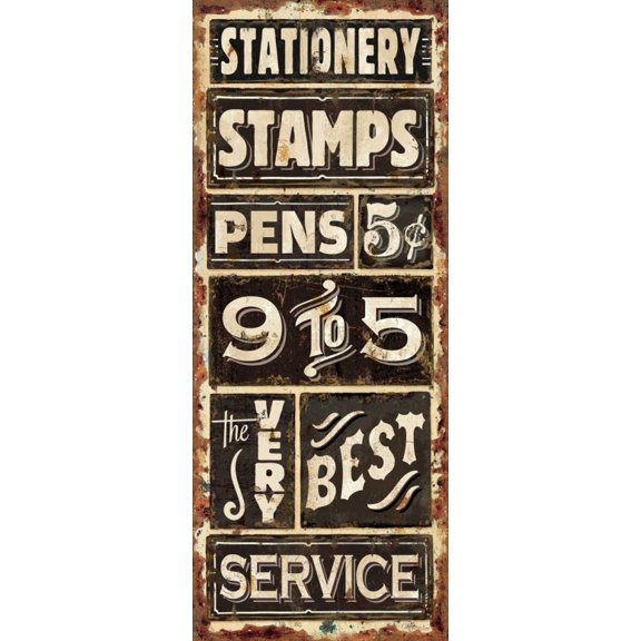Nine to Five I Poster Print by Pela Studio (20 x 10)