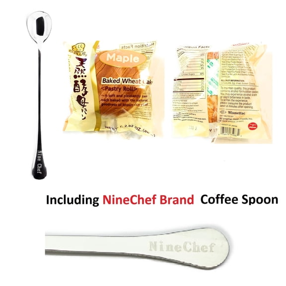 NineChef Brand Coffee Spoon Plus D-Plus Japanese Cheese Bread Wheat Cake (Pack 2)