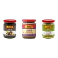 thumbnail image 1 of NineChef Brand Spoon Plus 3 Pack Lee Kum Kee Cooking Sauce, 3 Flavors(Chu Hou,Finely Shrimp,Minced Garlic Sauce), 1 of 2
