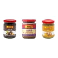 thumbnail image 1 of NineChef Brand Spoon Plus 3 Pack Lee Kum Kee Cooking Sauce, 3 Flavors(Chu Hou,Finely Shrimp,Minced Ginger Sauce), 1 of 2