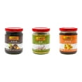 thumbnail image 1 of NineChef Brand Spoon Plus 3 Pack Lee Kum Kee Cooking Sauce, 3 Flavors(Chu Hou,Minced Garlic Sauce,Plum Sauce), 1 of 2