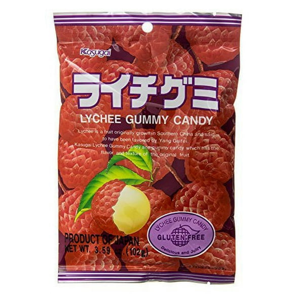 NineChef Brand Spoon Plus Kasugai Gummy Candy Lychee 3.59 Ounce (pack 1)