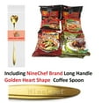 thumbnail image 1 of NineChef Brand Spoon Plus New Korean Hit Ramen Variety Pack Nongshim Shin Ramyun Shin Black Shin Ramyun Neoguri Spicy Udon Seafood Spicy Seafood Real Kimchi Flavor 10 Packs 2x Each, 1 of 3