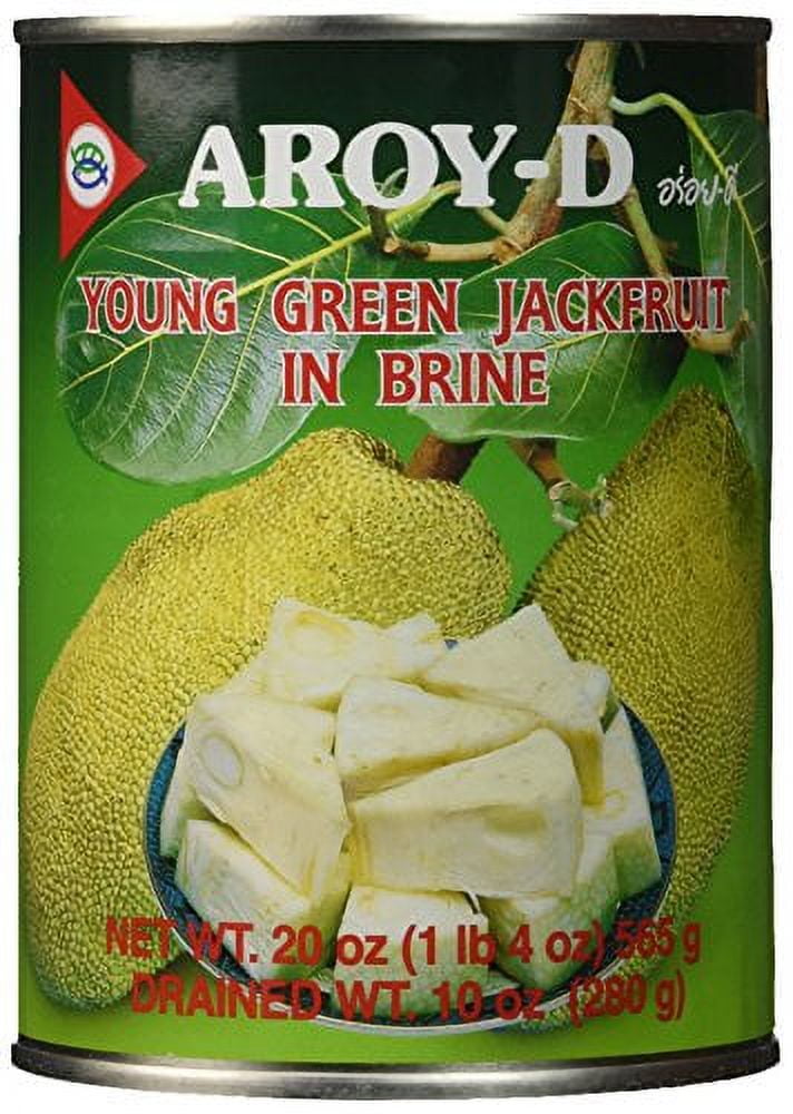 NineChef Bundle - Aroy-D AroyD Jackfruit in Brine (Ka Noon) - 20oz (Pack of 3) + 1 NineChef Brand ChopStick