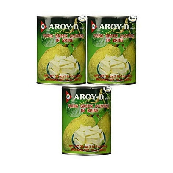 NineChef Bundle - Aroy-D Aroyd Young Green Jackfruit in Brine 20 Ounce (18 Pack) + 1 NineChef Brand ChopStick