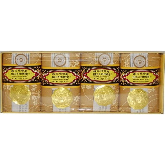NineChef Bundle - Bee Fower Sandalwood Soap 2.6oz 4 Pack/case + 1 NineChef ChopStick