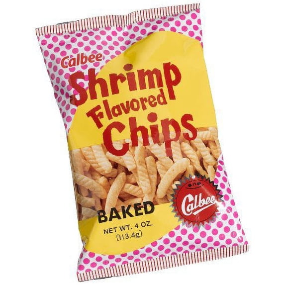 NineChef Bundle - Calbee Shrimp Flavored Chips 4-Ounce Bags (Pack of 12) + 1 NineChef Brand Long Handle Spoon
