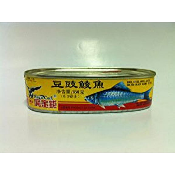 NineChef Bundle - Canned Dace Fish with Salted Black Beans 6.5z + 1 NineChef Brand Long Handle Spoon