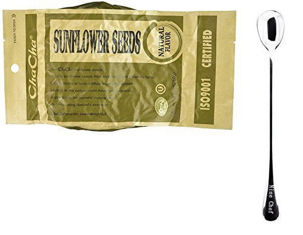 NineChef Bundle - Chacha Sunflower Roasted and Salted Seeds 250g (All Nature 4 Bag) + 1 NineChef ChopStick