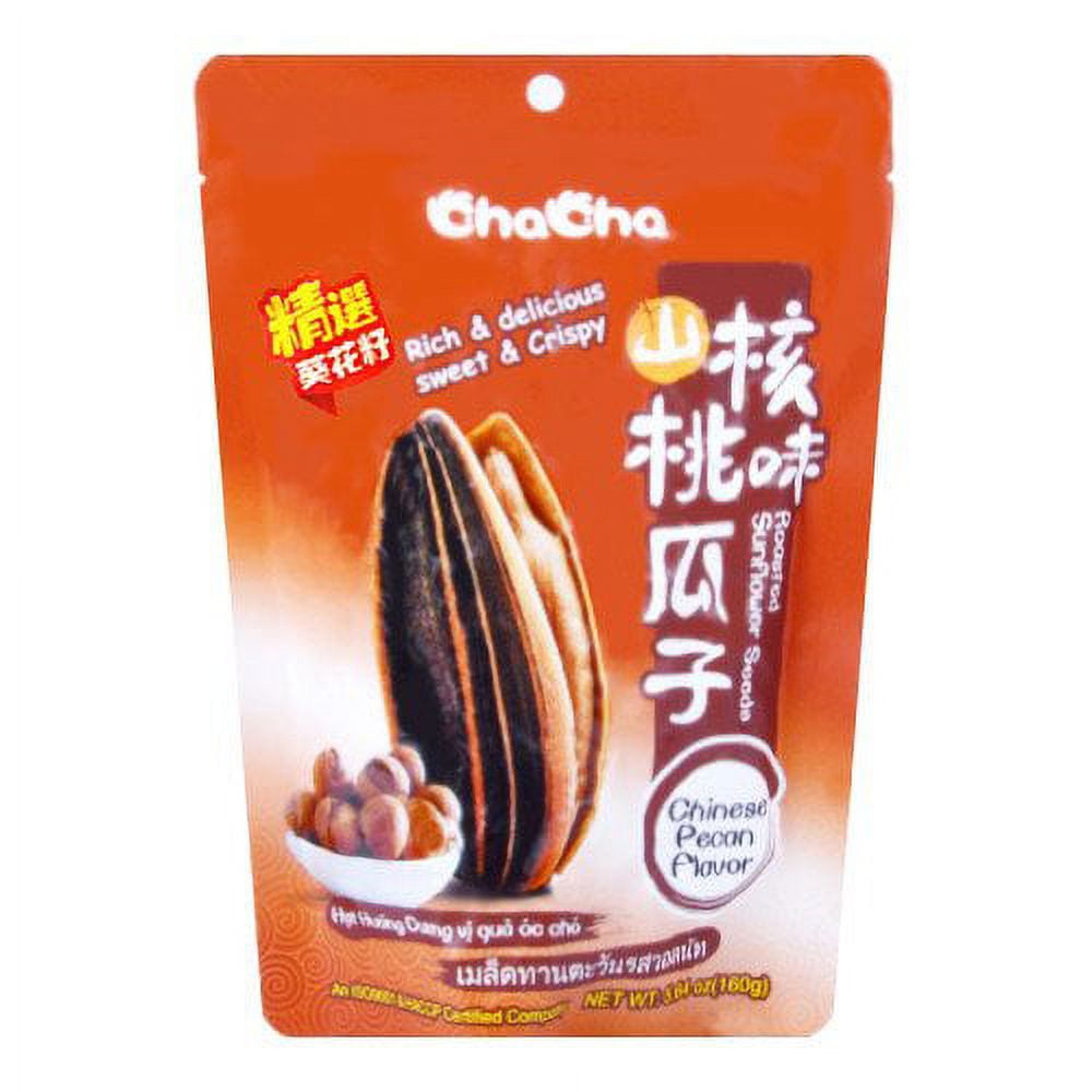 NineChef Bundle - Chacha Sunflower Roasted sunflower Seeds (Chinese pecan flavor)160g X 18bags + 1 NineChef ChopStick
