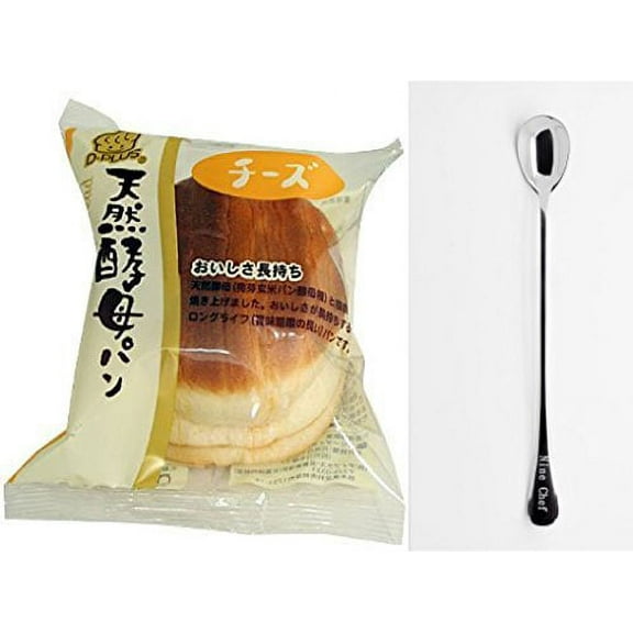 NineChef Bundle - D-Plus Japanese Wheat Bread Cake (Maple Bread 4 Bag) + 1 NineChef Brand Long Handle Spoon