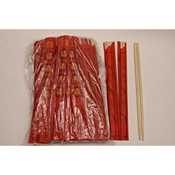 NineChef Bundle - Disposable Bamboo Chopsticks 100 Sets + 1 NineChef Brand Long Handle Spoon