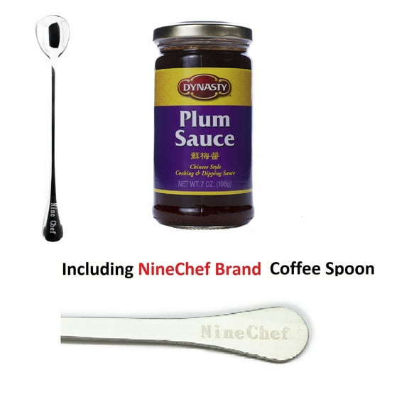 NineChef Bundle - Dynasty Plum Sauce (Pack 1) Plus 1 NineChef Brand Coffee Spoon