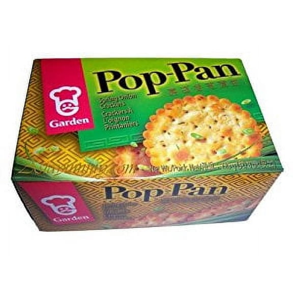 NineChef Bundle - Garden Onion Flavored Pop Pan Crackers + 1 NineChef Brand Long Handle Spoon
