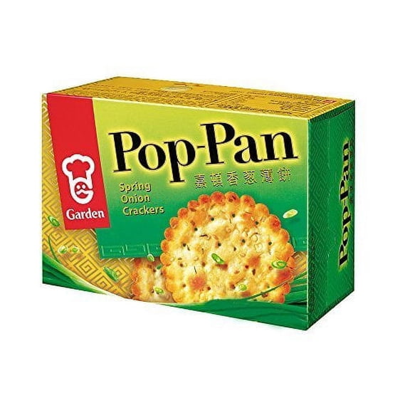 NineChef Bundle - Garden Pop-pan Spring Onion Crackers 8 Oz (Pack of 3) + 1 NineChef Brand Long Handle Spoon