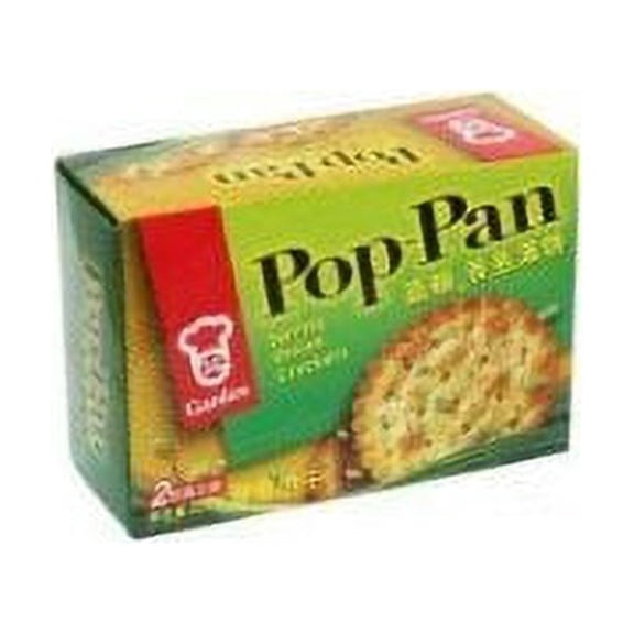 NineChef Bundle - Garden Pop-pan Spring Onion Crackers 8 Oz (Pack of 4) + 1 NineChef Brand Long Handle Spoon