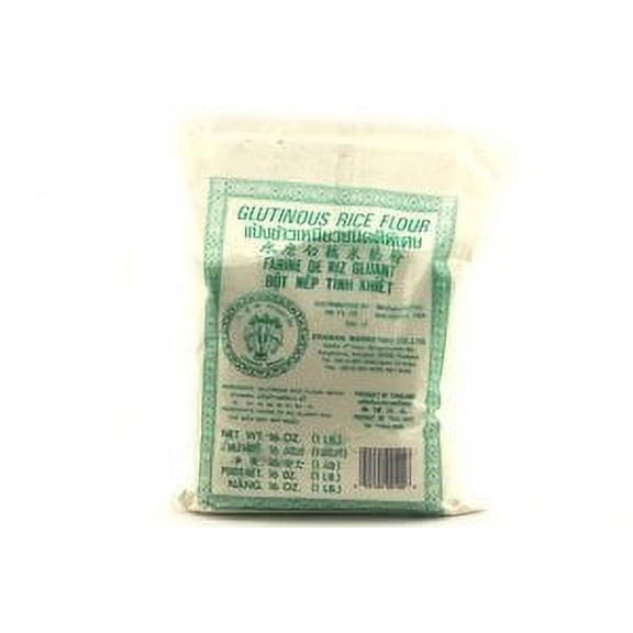NineChef Bundle - Glutinous Rice Flour (Tepung Ketan) - 16oz [6 units] by Erawan. + 1 NineChef Brand Long Handle Spoon