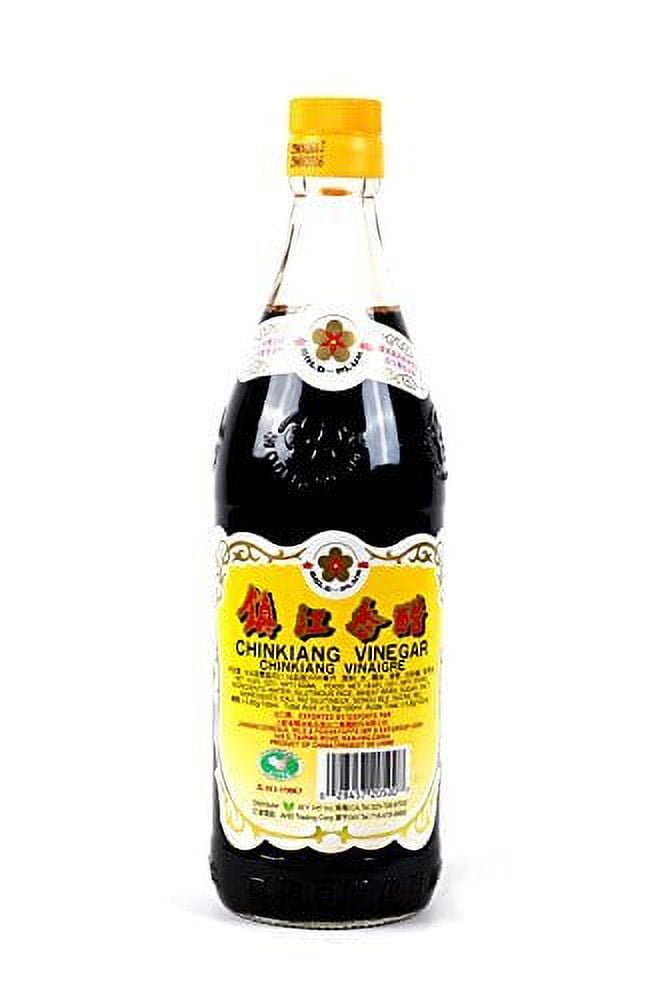 NineChef Bundle - Gold Plum Chinkiang Vinegar 18.6 fl oz (10-(Pack)) + 1 NineChef Brand Long Handle Spoon