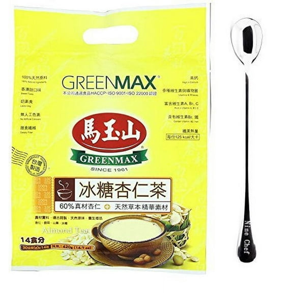 NineChef Bundle - GreenMax (Mayushan) (Almond Tea 4 Pack) + 1 NineChef ChopStick