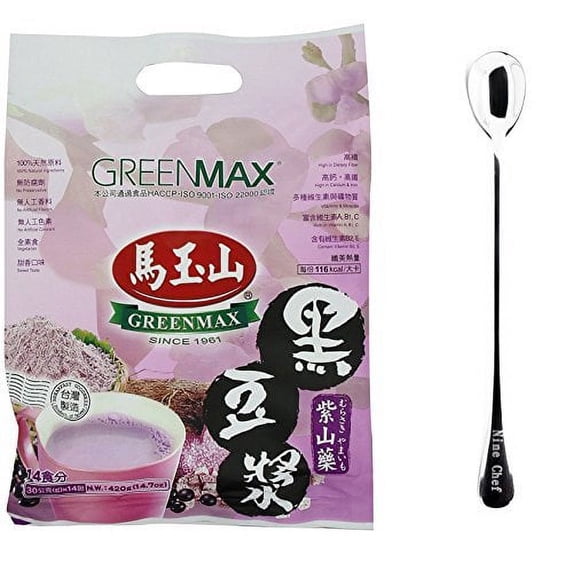 NineChef Bundle - GreenMax (Mayushan) (Purple and Yam Black Soybean (??????) 24 Pack) + 1 NineChef ChopStick