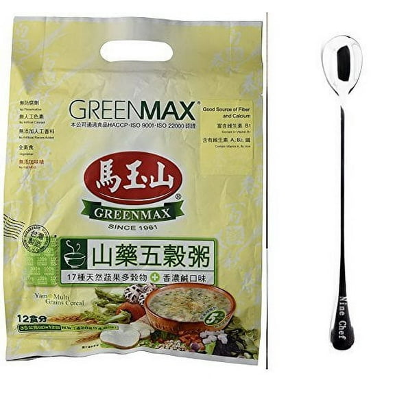 NineChef Bundle - GreenMax (Mayushan) (Yam & Multi Grains Cereal 3 Pack) + 1 NineChef ChopStick