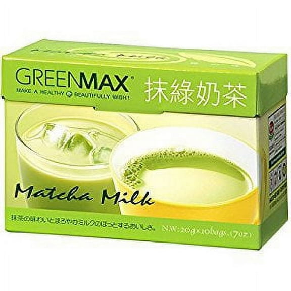 NineChef Bundle - Greenmax -Matcha Milk (Instant Green Milk Tea) (12 Bag) + 1 NineChef ChopStick
