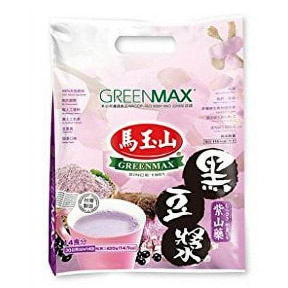 NineChef Bundle - Greenmax (Mayushan) Purple Yam Black Soybean Powder 3 Pak - 3x 14 Servings + 1 NineChef ChopStick