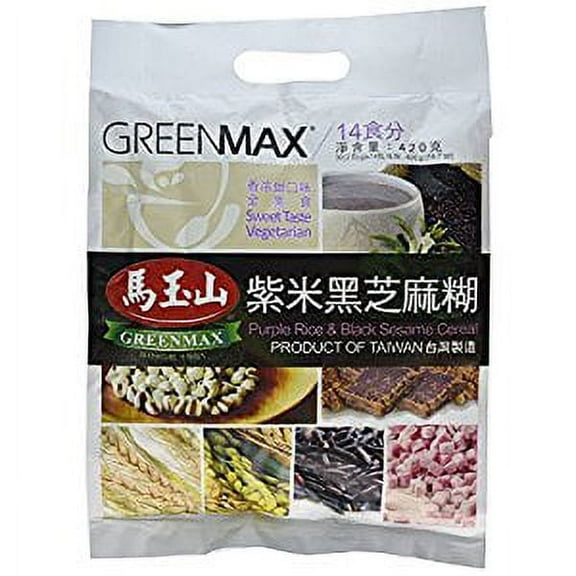 NineChef Bundle - Greenmax Yam and Black Sesame Cereal 15.9 Ounce (1 Bag) + 1 NineChef ChopStick