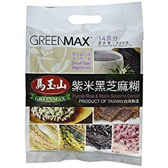 NineChef Bundle - Greenmax Yam and Black Sesame Cereal 15.9 Ounce (2 Bag) + 1 NineChef ChopStick