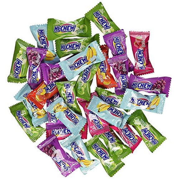 NineChef Bundle - HiChew Hi-Chew150 Assorted Flavored Individually Wrapped Fruit Chews - Mango Grape Melon Strawberry Banana & Green Apple + 1 NineChef ChopStick