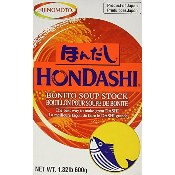 NineChef Bundle - Hondashi Fish Soup Base (Soup Stock) 600g Box (1.32 pound) + 1 NineChef Brand Long Handle Spoon