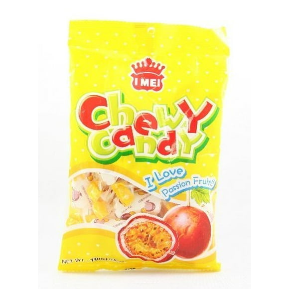 NineChef Bundle - I Mei Chewy Candy Passion Fruit(pack of 1) + 1 NineChef Brand Long Handle Spoon