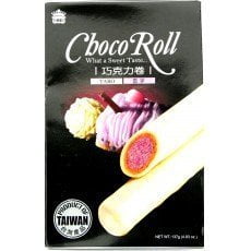 NineChef Bundle - Imei Choco Roll (Taro) - 137g/4.83oz (Pack of 2) + 1 NineChef Brand Long Handle Spoon