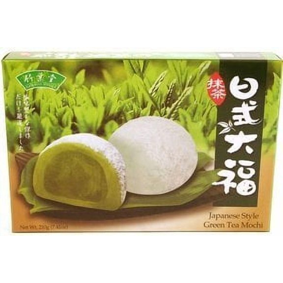 NineChef Bundle - Japanese Style Green Tea Mochi - 210 g / 7.41 oz + 1 NineChef Brand Long Handle Spoon
