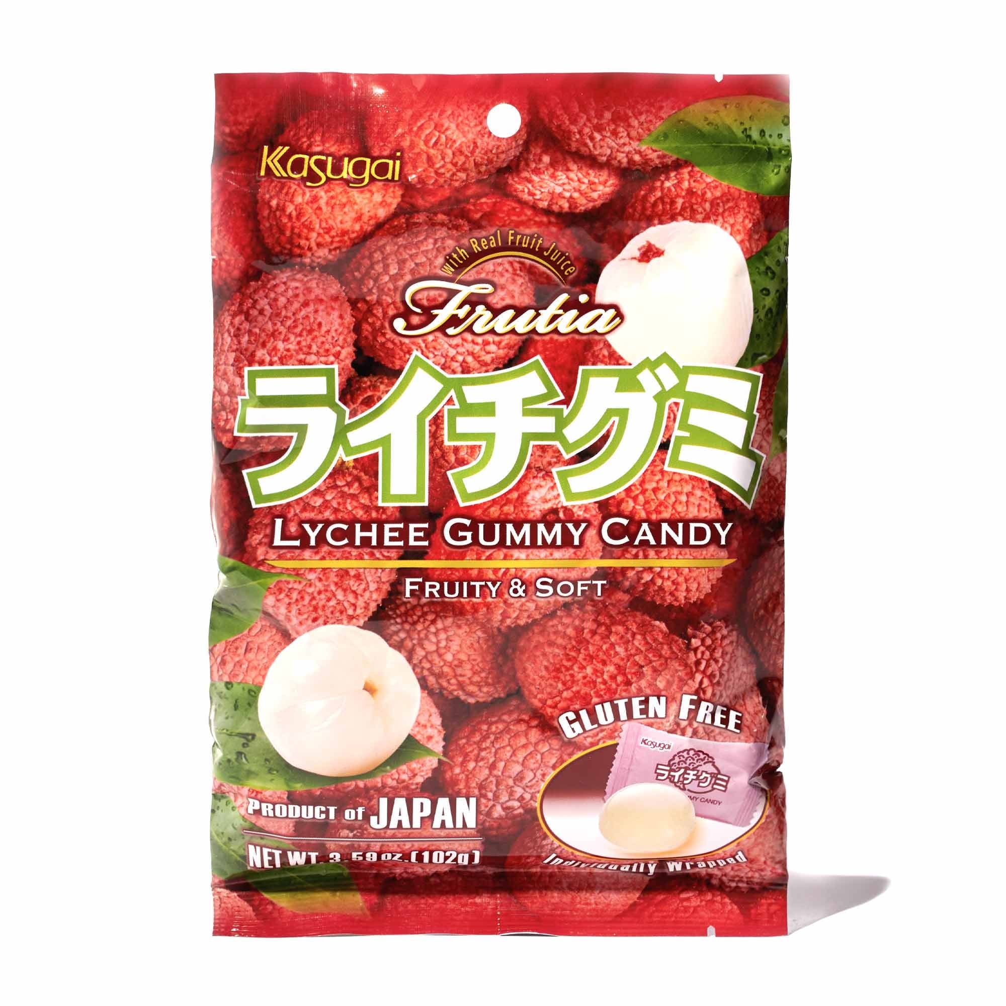 NineChef Bundle - Kasugai Gummy Candy Random 12 Flavor Random Pickup 12 Flavors total 12 bags Plus NineChef Coffee Spoon , Product of Japan, Gluten Free