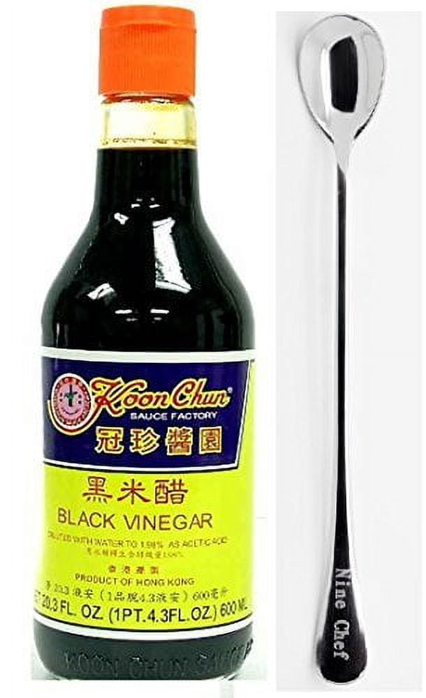 NineChef Bundle - Koon Chun (guan zhen) Seasoning (Black Vinegar 3 Bottle) + 1 NineChef ChopStick