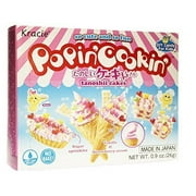 NineChef Bundle - Kracie Popin Cookin Diy Candy for Kids Cake Kit 0.91 Ounce + 1 NineChef Brand Long Handle Spoon