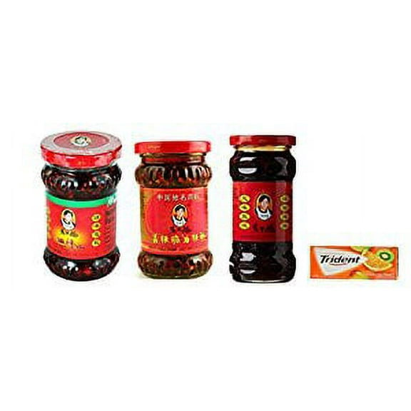 NineChef Bundle - Lao Gan Ma(Laoganma) Chili sauce Bundle 3 Flavor + 1 NineChef ChopStick