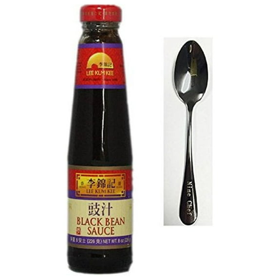 NineChef Bundle - Lee Kum Kee Black Bean Sauce - 8 oz(24 Bottle) + 1 NineChef Brand ChopStick